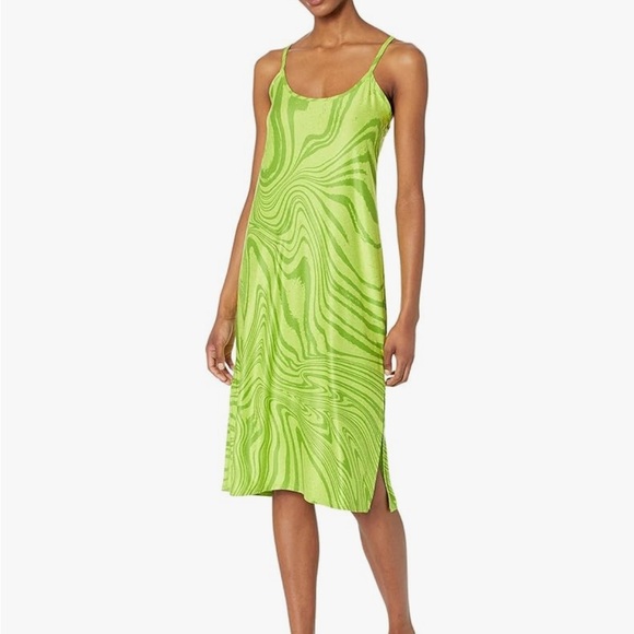 Beyond Yoga Printed Midi Sleep Dress Matcha Green Swirl Size Small - Picture 1 of 7